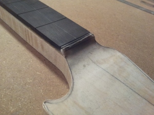 Rough cut headstock  transition.